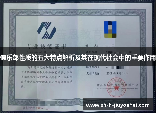 俱乐部性质的五大特点解析及其在现代社会中的重要作用